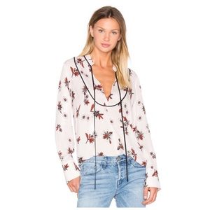 A.L.C Walker Revolve Silk Floral Long Sleeve Top